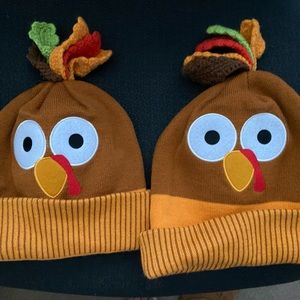 Two Turkey Trot Beanies